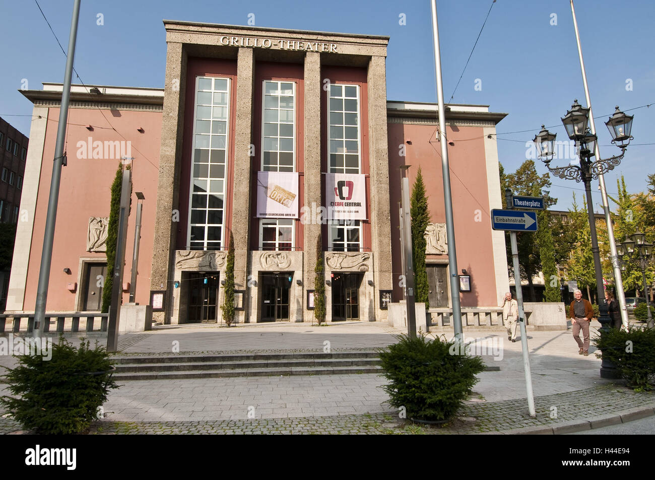 Haupteingang, Grillo Theater, Essen, North Rhine-Westphalia, Germany, Stockfoto