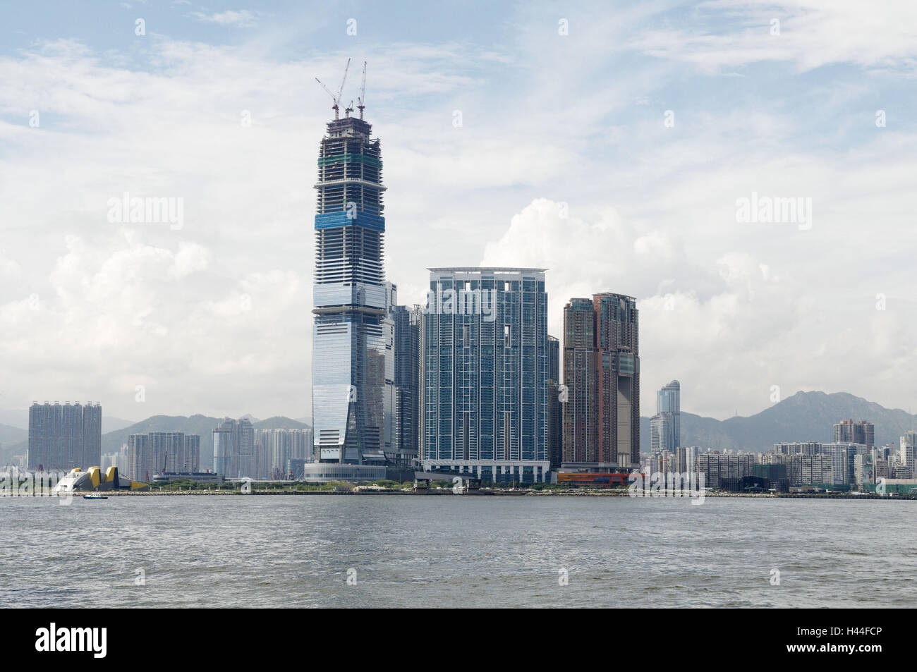 China, Hong Kong, Skyline, hohe steigt, Stockfoto