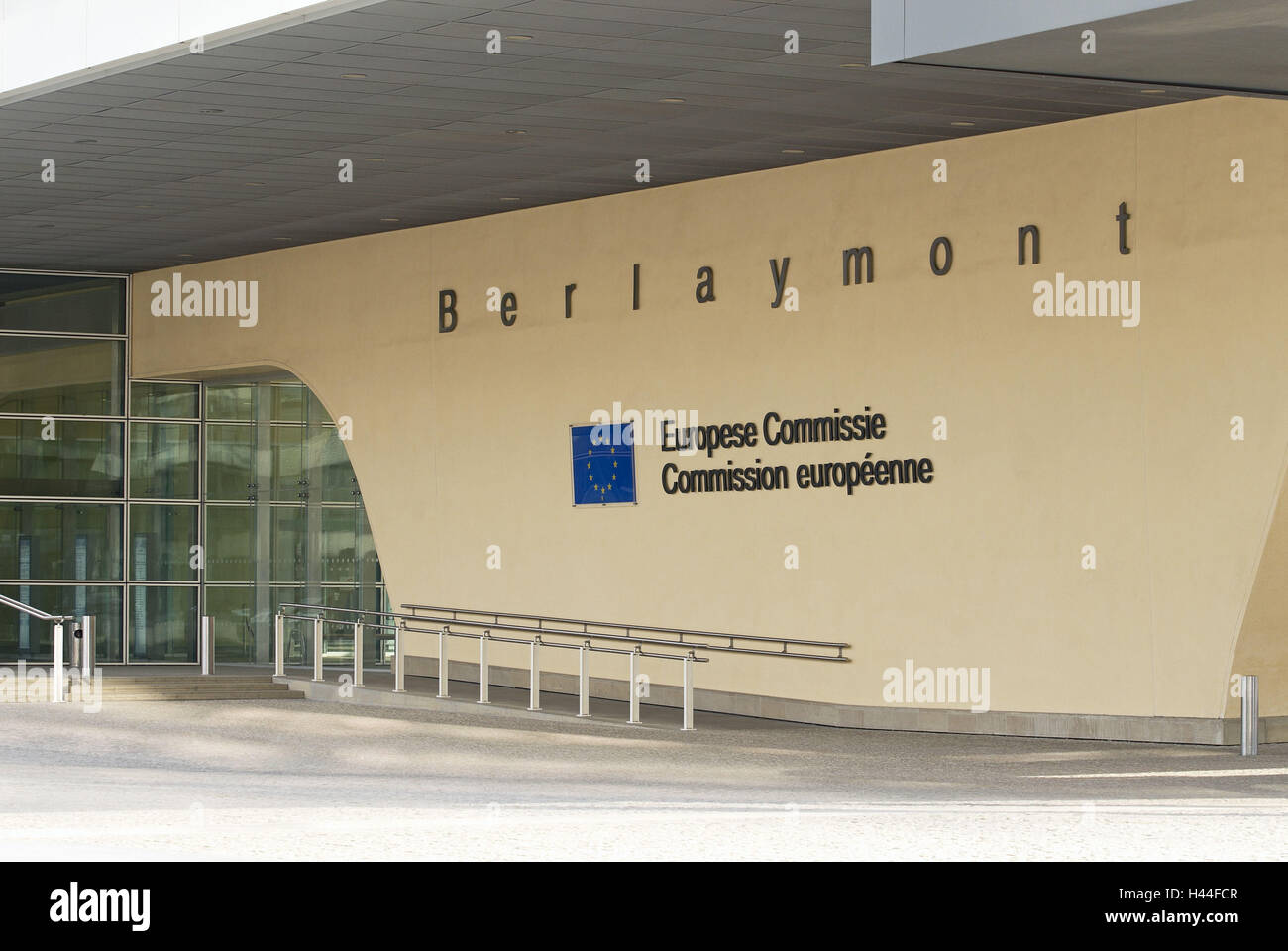 Berlaymont-Gebäude, Eingang Bereich, Belgien, Brüssel, Stockfoto