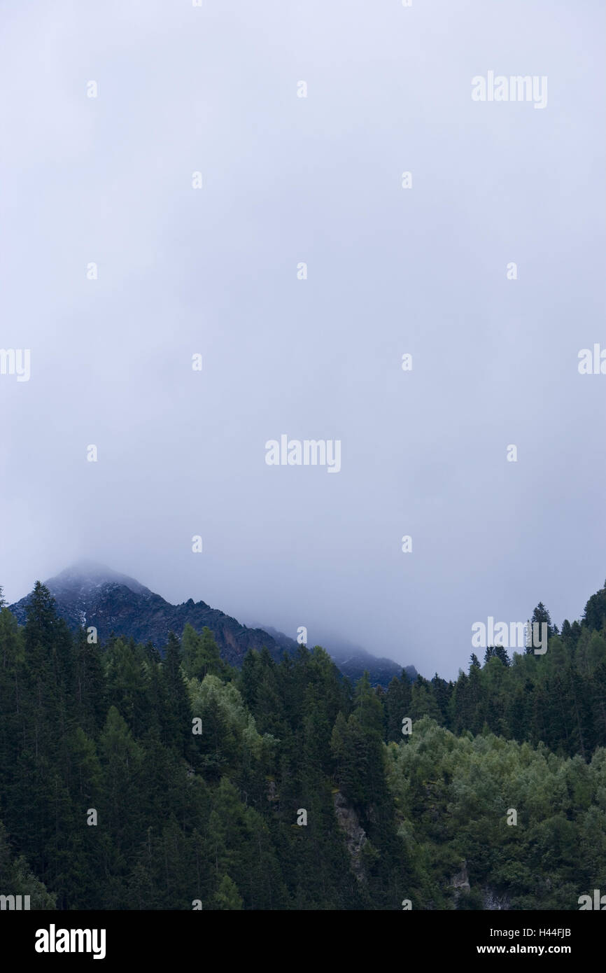 Regen-Wetter, Stubaital, Stockfoto