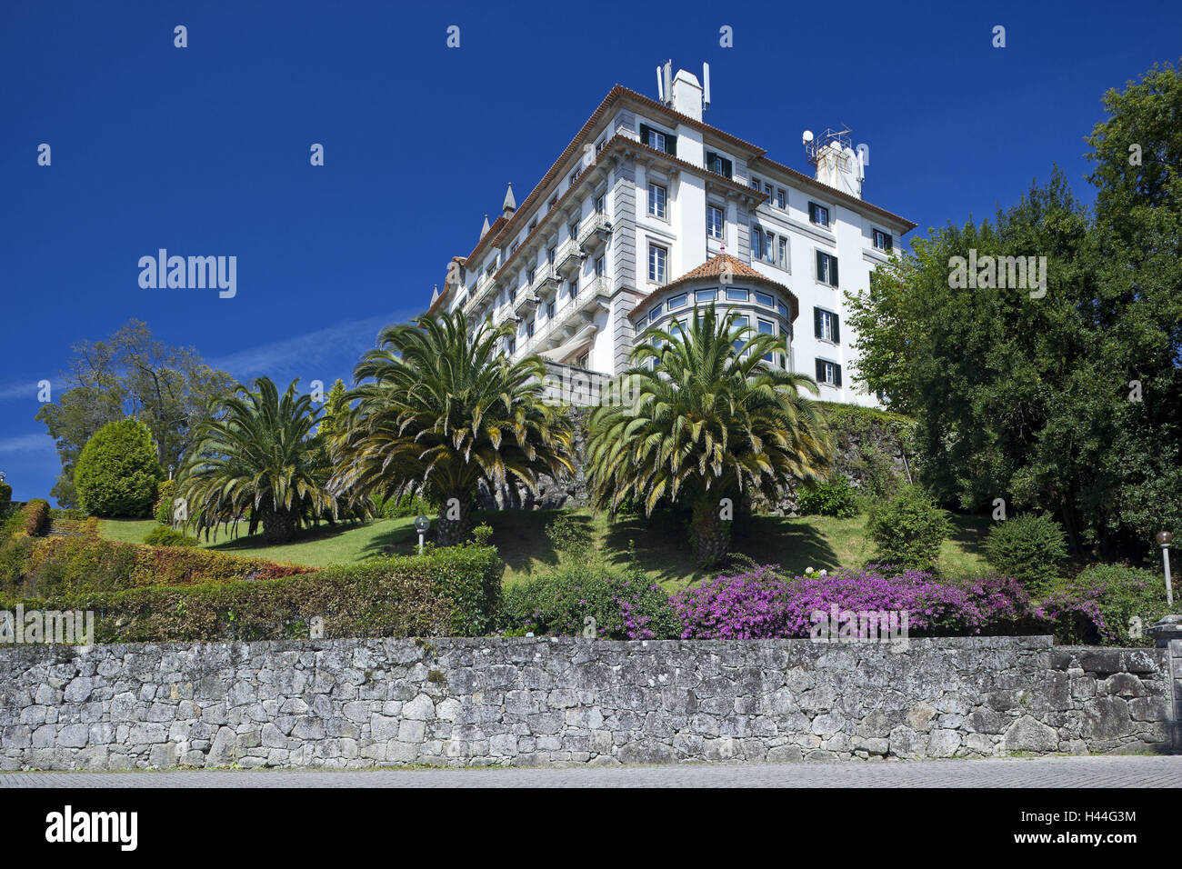 Nord-Portugal, Viana do Castelo, Monte de Santa Luzia, Berghotel, Stockfoto