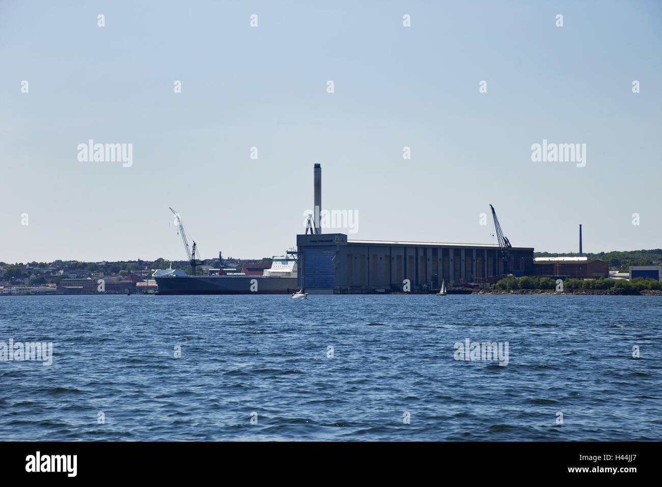 Werft, Flensburger Förde, Stockfoto