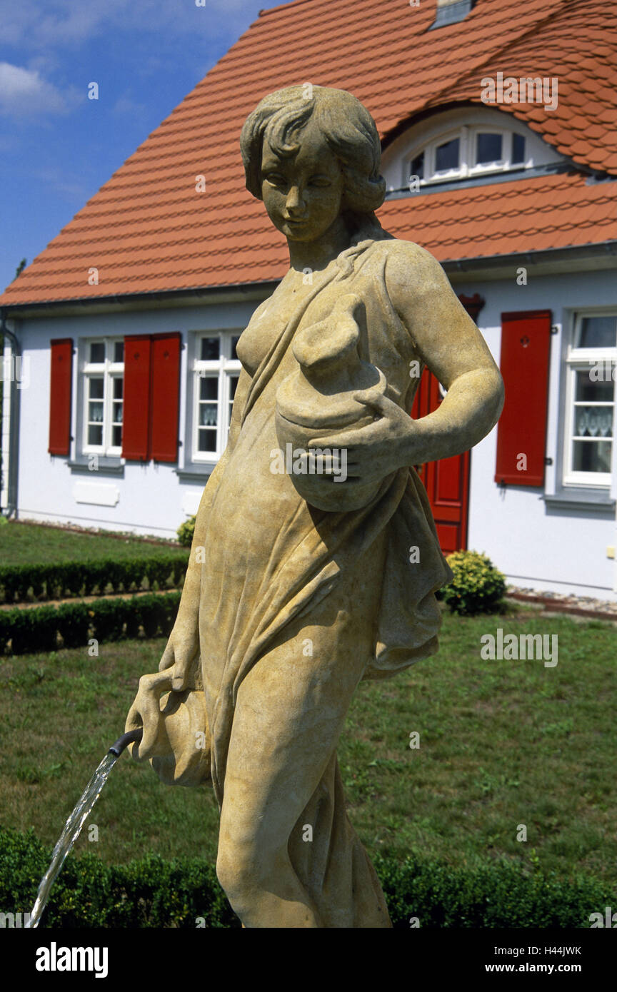 Norddeutschland, Haus, Garten, Frühling, gut Figur, Stockfoto