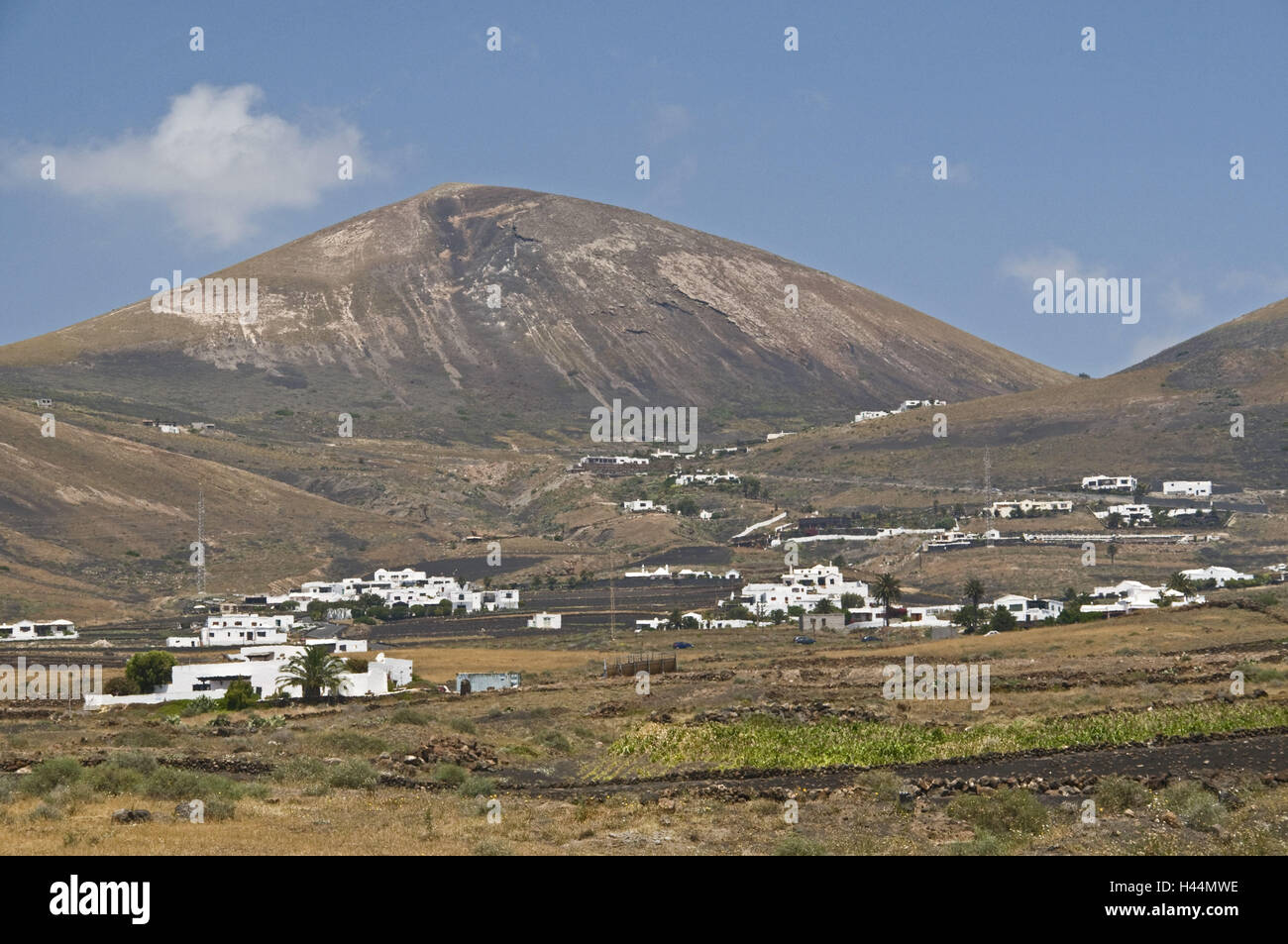 Kanarische, Inseln, Lanzarote, Vulkan Landschaft, Stockfoto