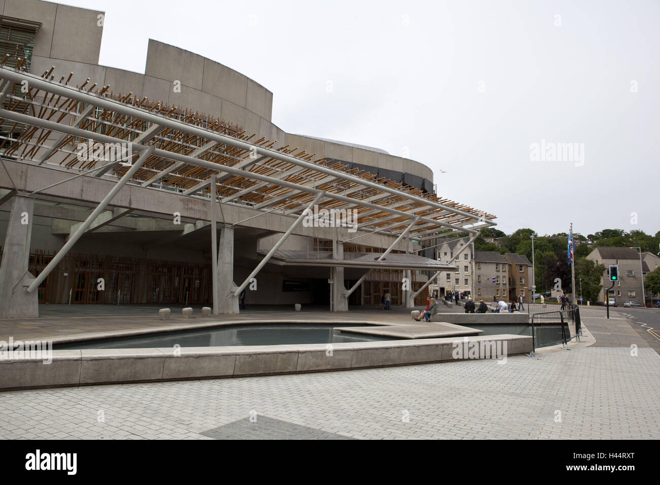 Großbritannien, Schottland, Stadt Edinburgh, Edinburgh, neuen Parlamentsgebäude, Architekt Enric Miralles Stirling Prize, 2005, Stockfoto
