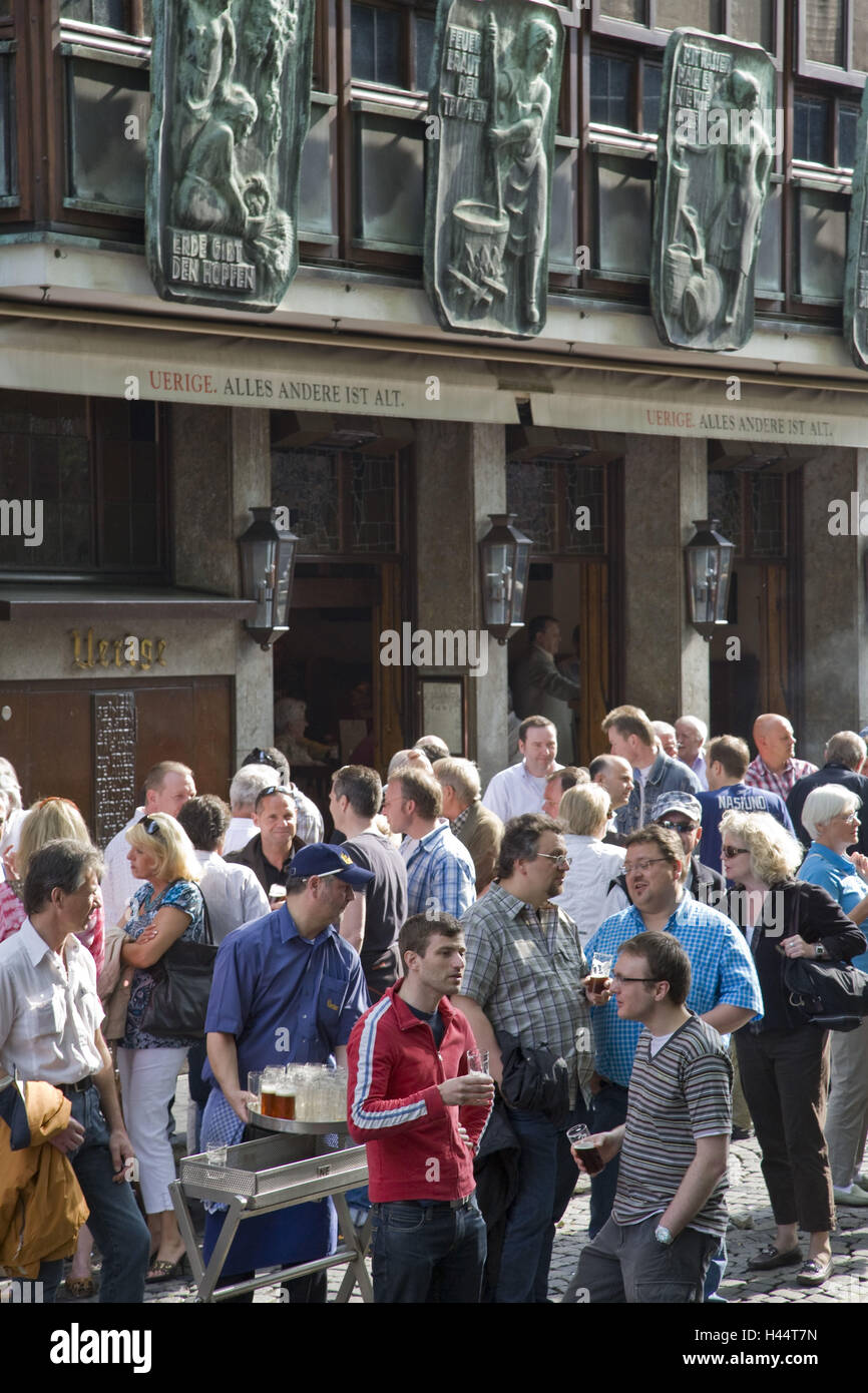 Brauerei, Bier bar ', das Uerige', Altstadt, Düsseldorf, Nordrhein-Westfalen, Deutschland Stockfoto