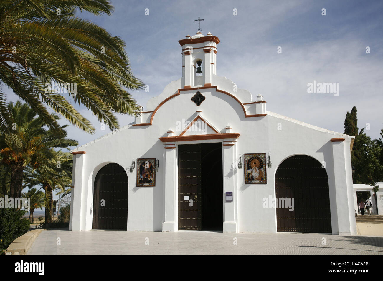 Spanien, Andalusien, Moguer, Wallfahrt Band, Stadt, Kirche, Tourismus, Band, Struktur, Architektur, Ort von Interesse, Reiseziel, Tourismus, Stockfoto