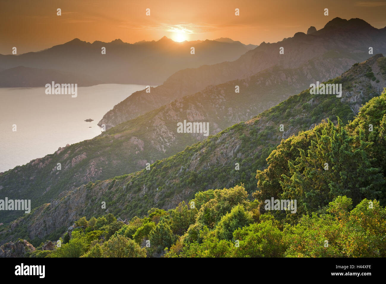 Frankreich, Korsika, Golf von Porto, Küste, Stockfoto