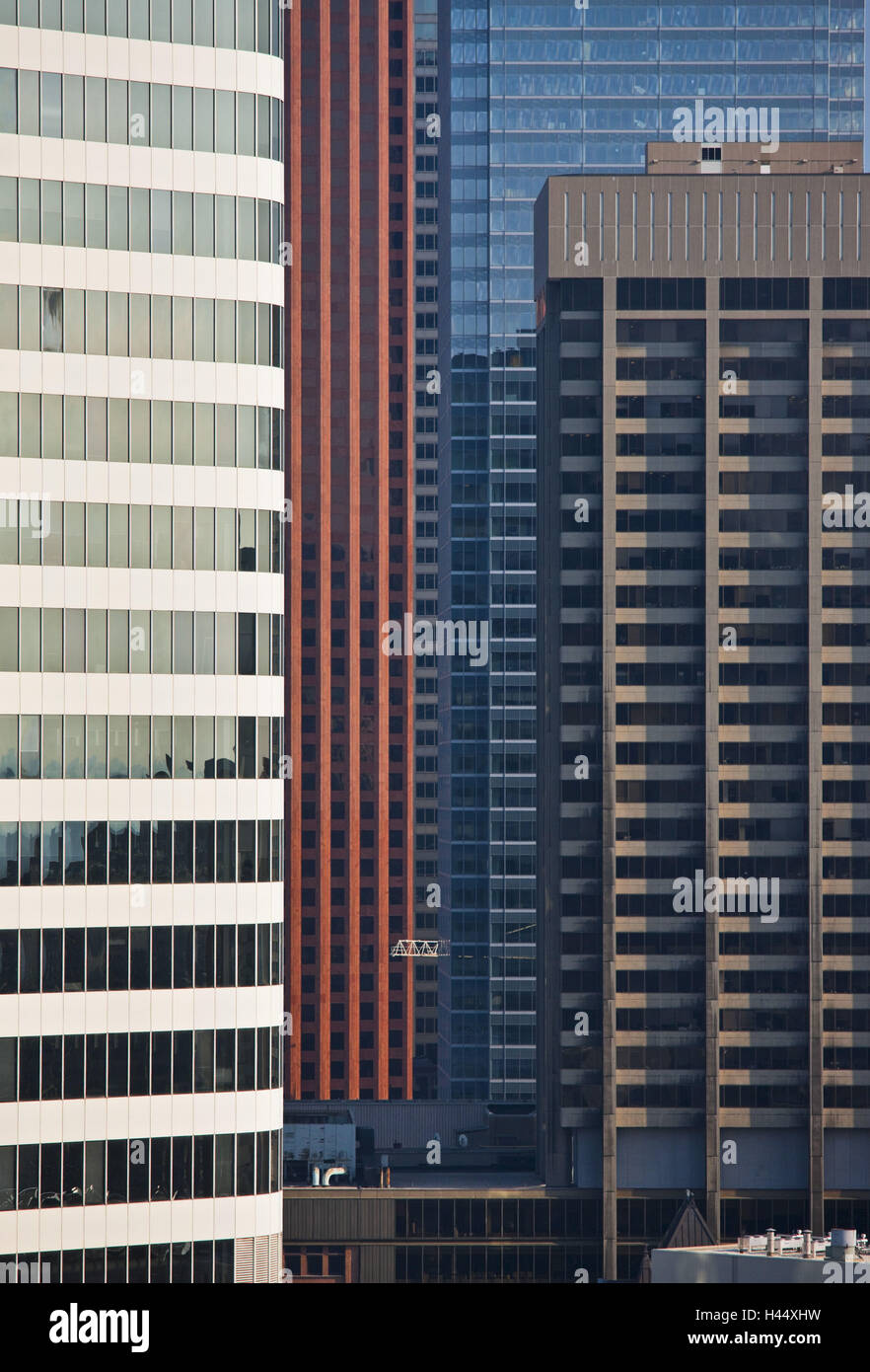 Kanada, Ontario, Toronto, Zentrum, Wolkenkratzer, Fassaden, Detail, Stockfoto