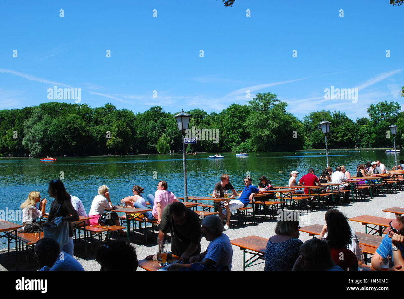 Deutschland Bayern Munchen Englischer Garten Kleinhesseloher