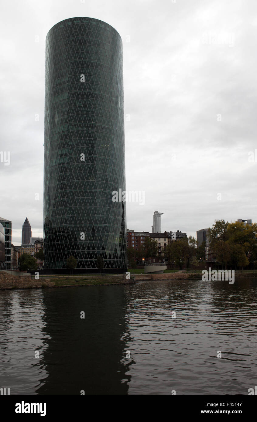 Deutschland, Frankfurt am Main, Westhafen Tower, Stockfoto