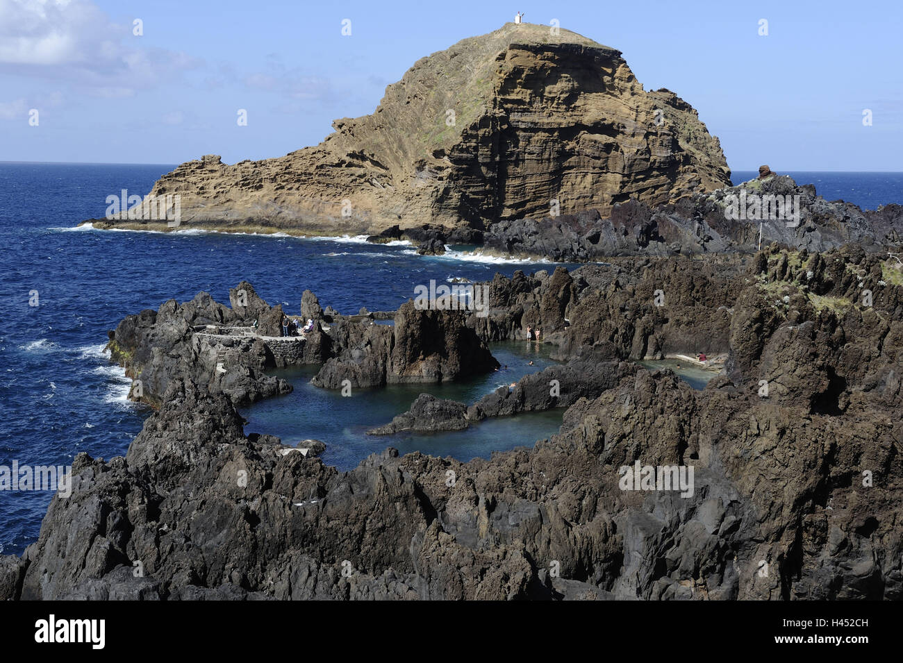 Portugal Insel Madeira, Porto Moniz, Galle Küste, Stockfoto