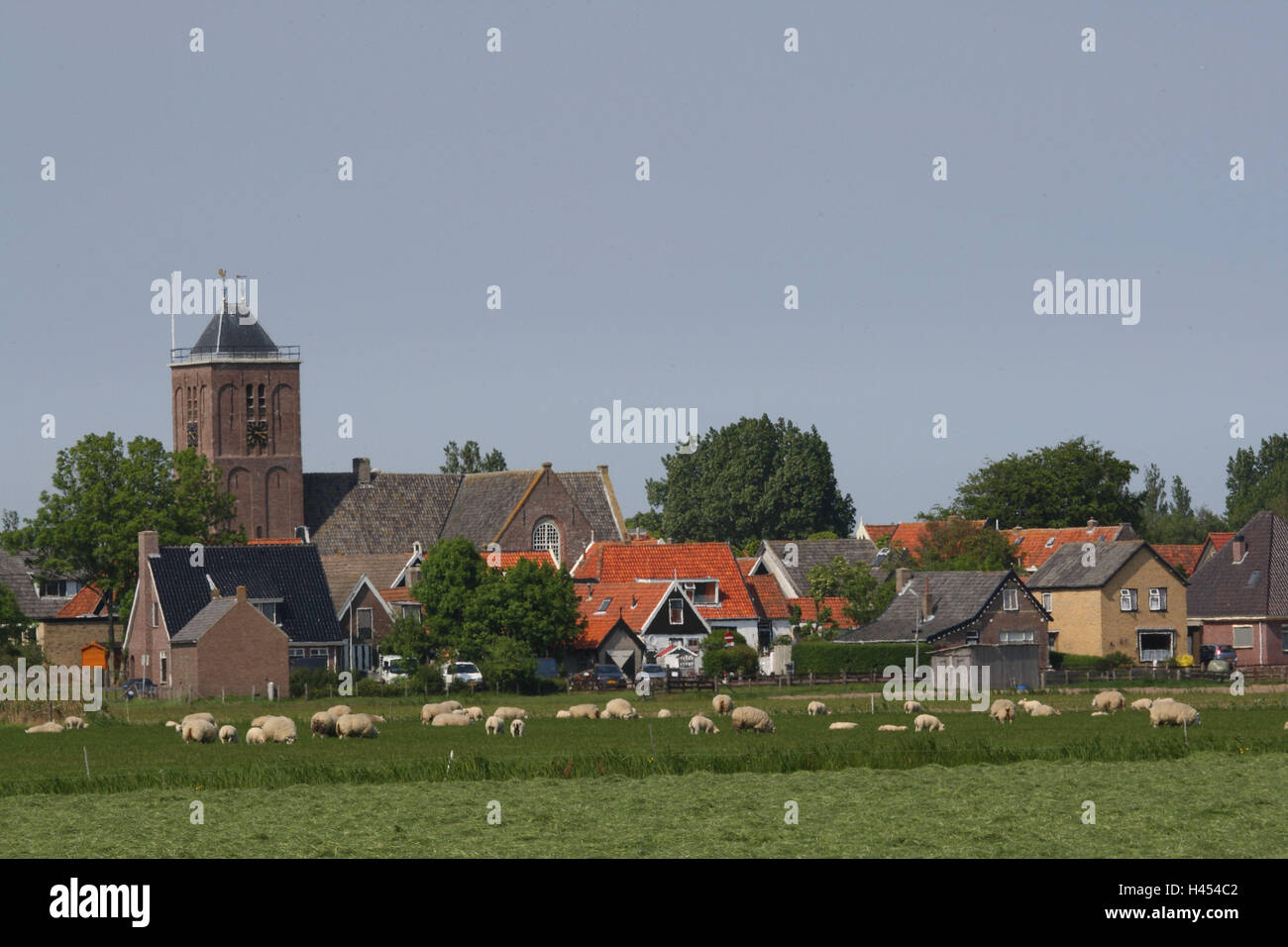 Insel Texel, Oosterend, lokale Ansicht, Stockfoto