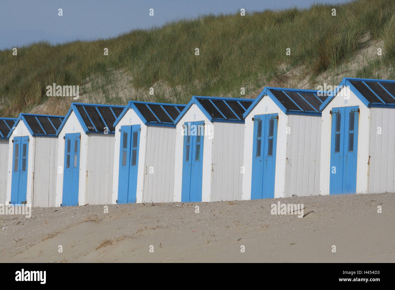 Strandhäuser, Insel Texel, Stockfoto