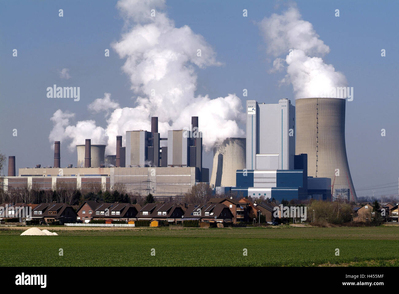 Kohle-Kraftwerk, Niederaußem, Rheinland, Stockfoto