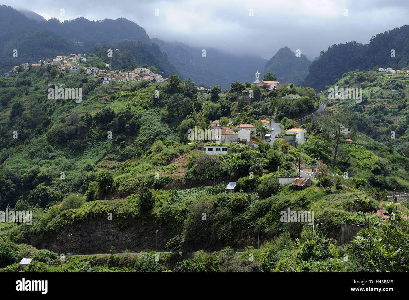 Insel Madeira Portugal Sao Roque Faial, lokale Ansicht, Stockfoto