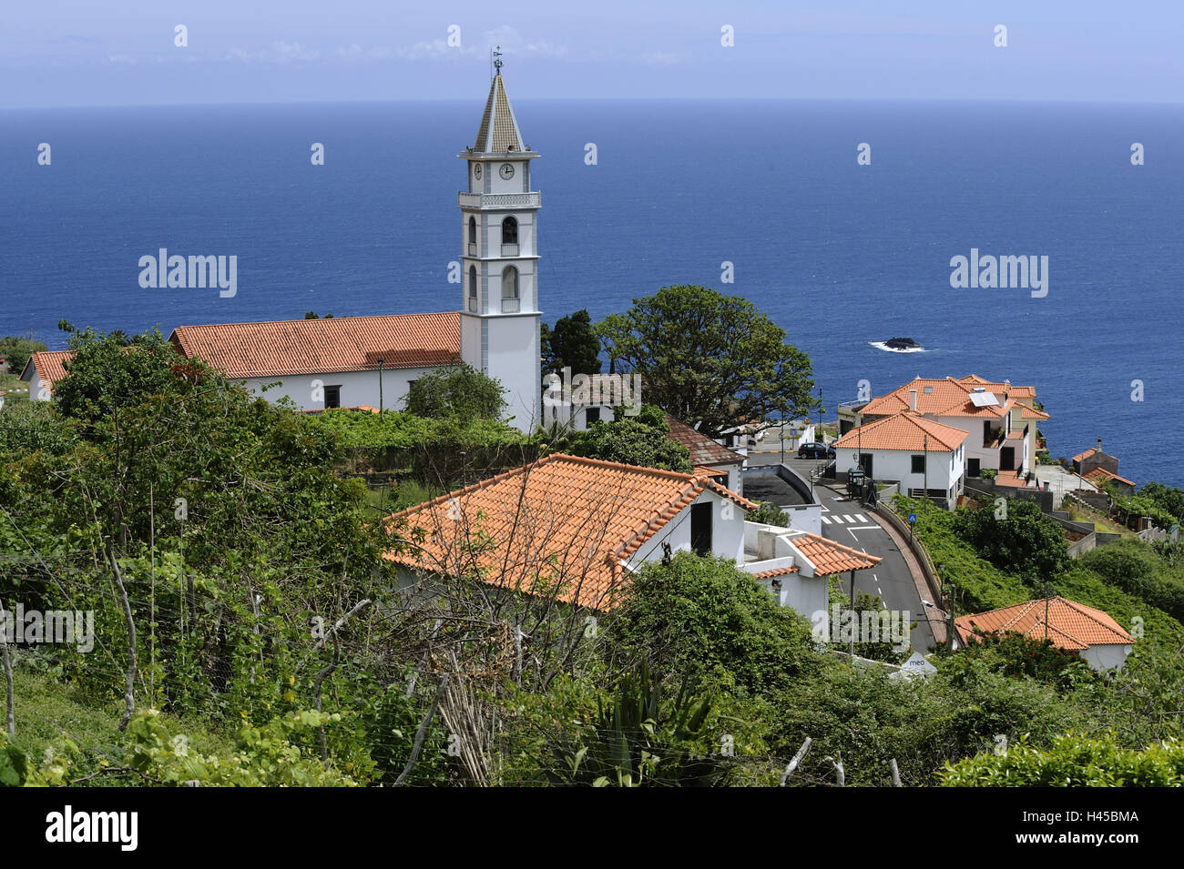 Portugal, Madeira Insel, Faial, lokale Ansicht, Kirche, Stockfoto