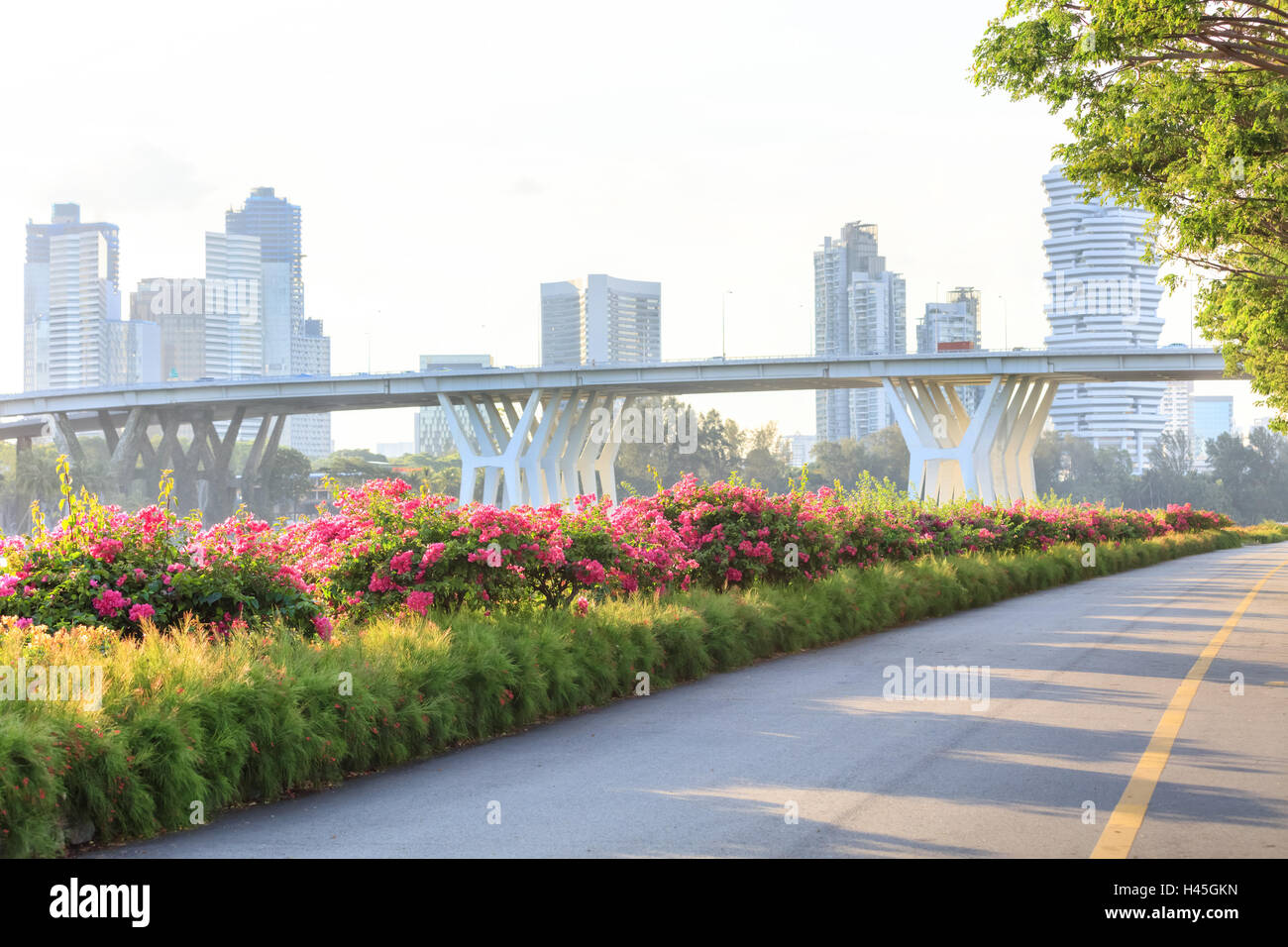 Singapore Marina Bay East park Stockfoto