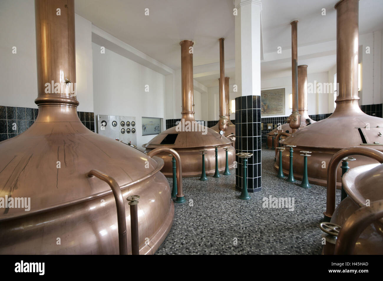 Deutschland, Saarland, Karlsberg Brauerei, Homburg, altes Brauhaus, Stockfoto