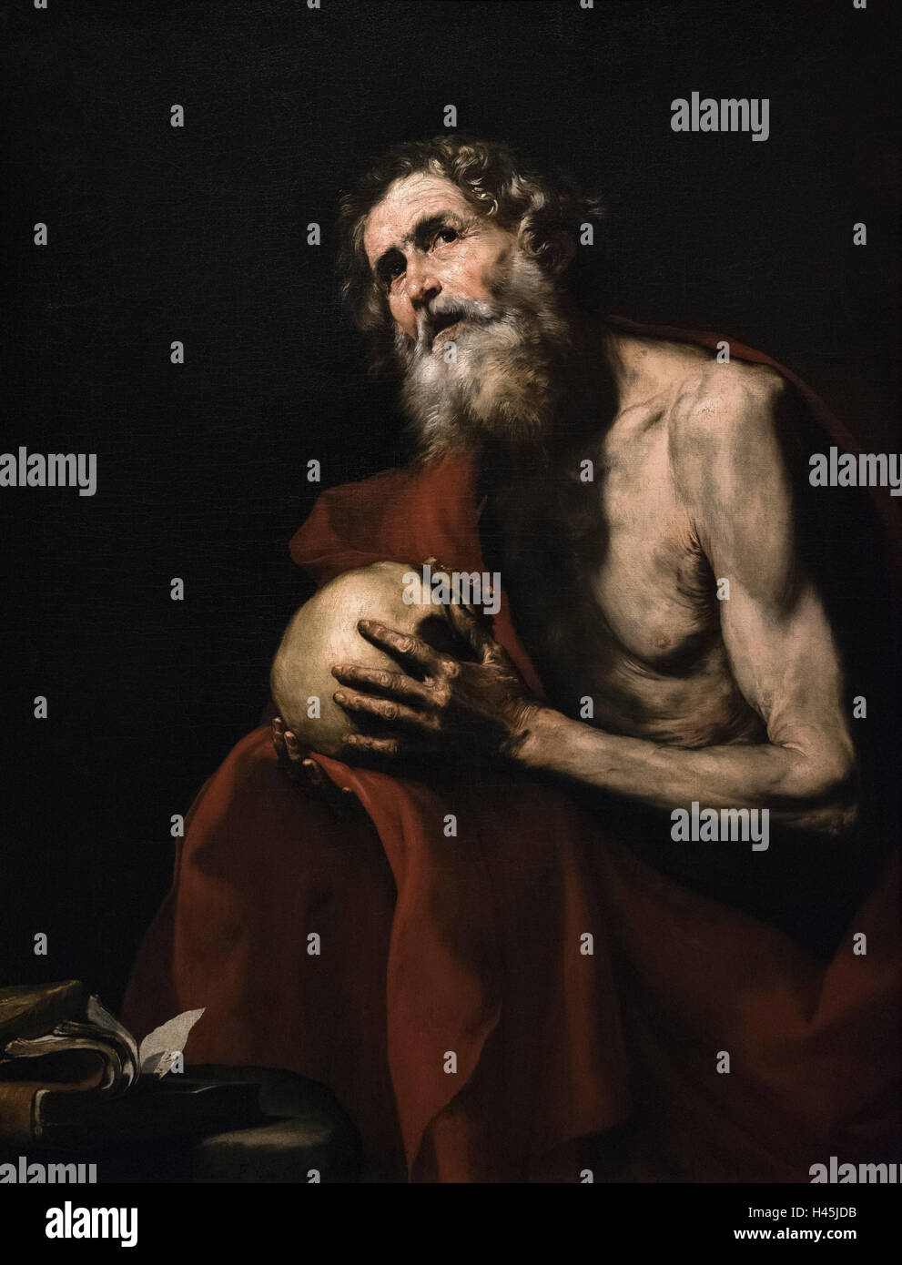 Jusepe de Ribera (1591-1652), der büßende Hl. Hieronymus, 1634. Stockfoto