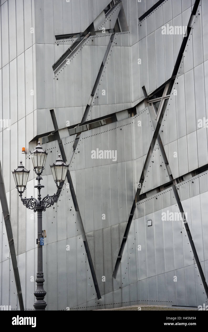 Deutschland, Berlin, Kreuzberg, jüdisches Museum, Fassade, Detail, Stockfoto