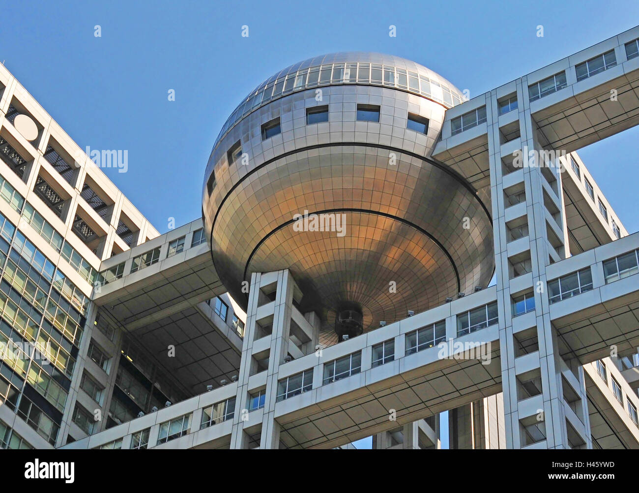 die Medien-Turm-Observatorium der Fuji Hauptquartier in Tokio Japan Stockfoto