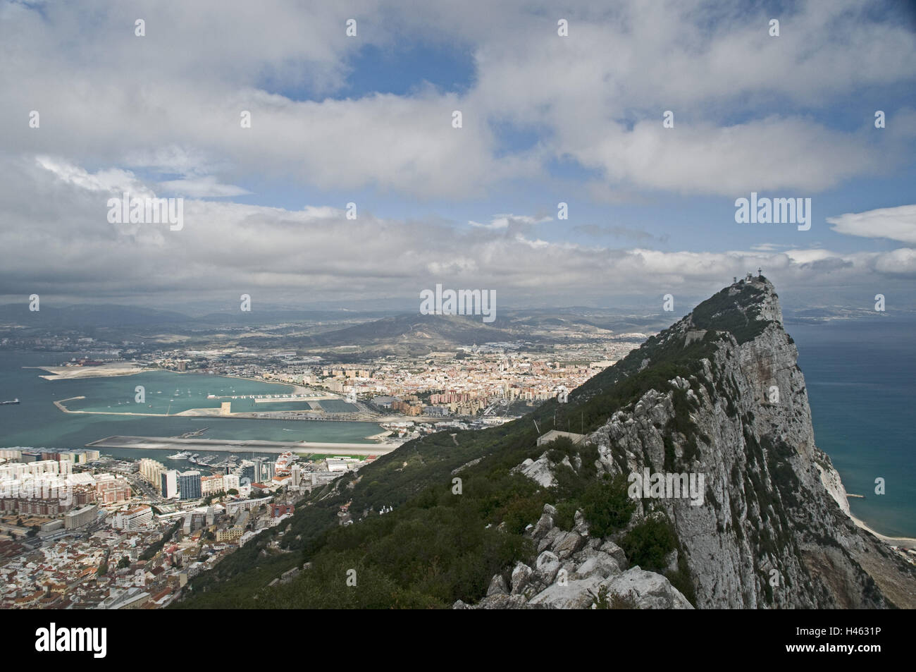 Gibraltar-Felsen, Costa Del Sol, Algeciras, Stockfoto