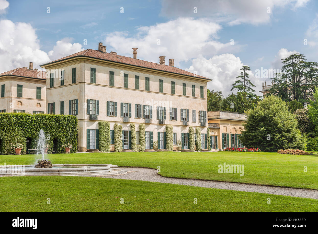 Villa Menafoglio Litta Panza, Varese, Italien Stockfoto