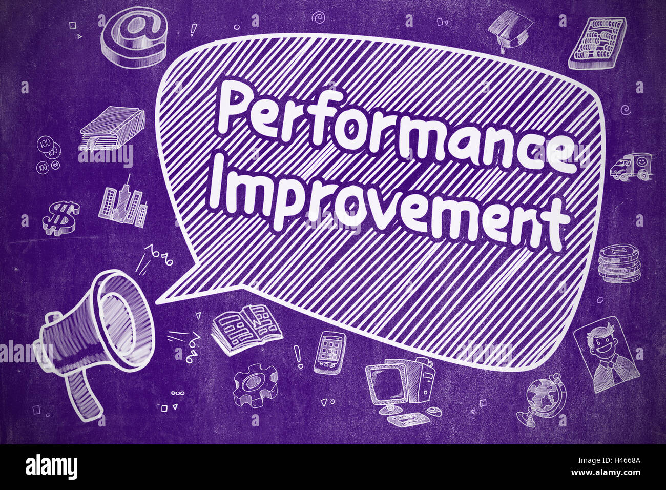 Performance-Verbesserung - Business-Konzept. Stockfoto