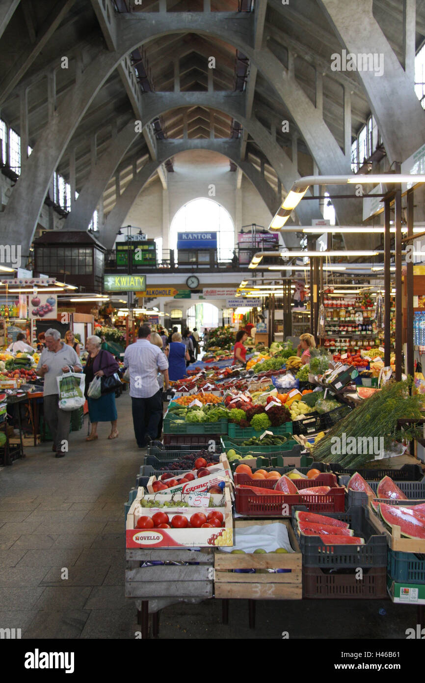 Polen, Wroclaw, Markthalle, Stockfoto