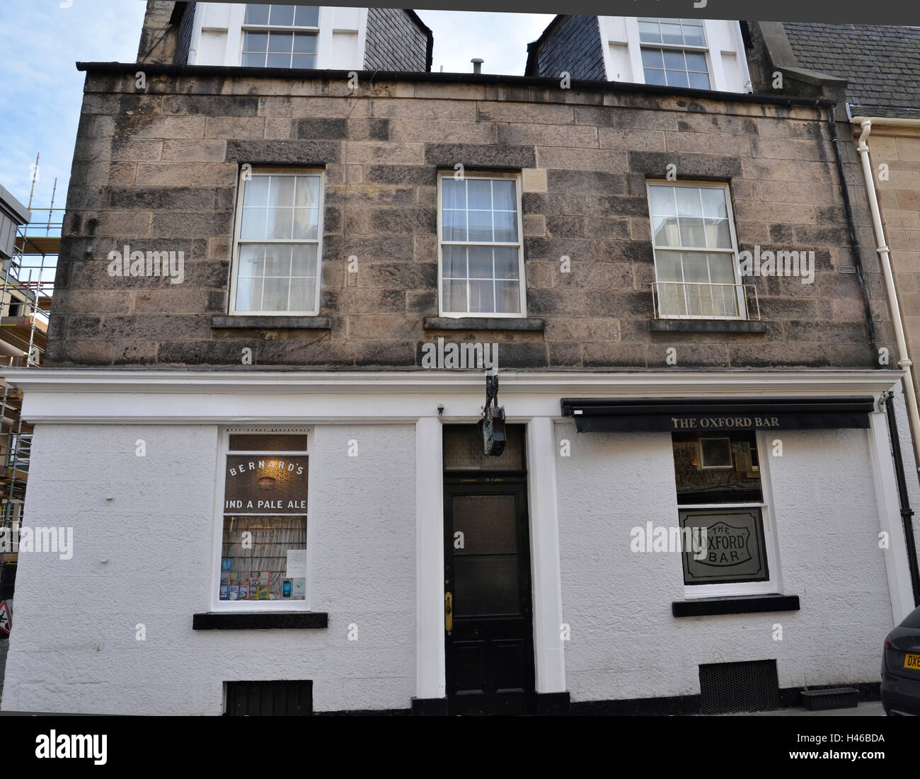 Die Oxford Bar in Young Street, Edinburgh. Stockfoto