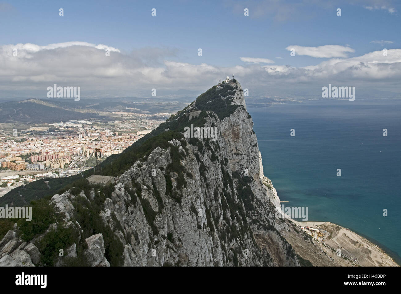 Gibraltar-Felsen, Costa Del Sol, Algeciras, Stockfoto