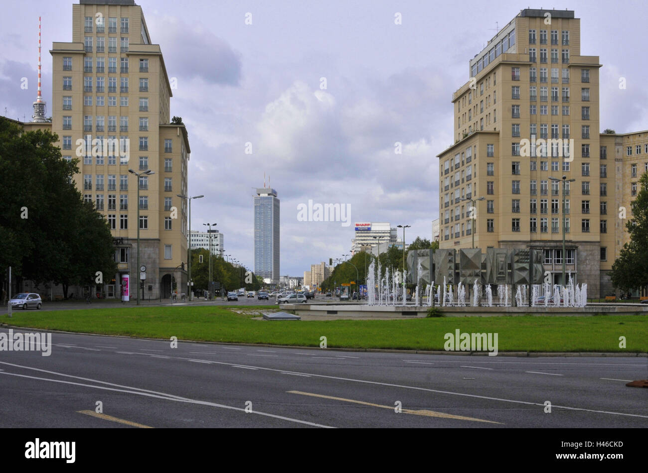 Stralauer Vorstadt, Friedrichs Hain, Karl Marx-Allee, Berlin, Deutschland Stockfoto
