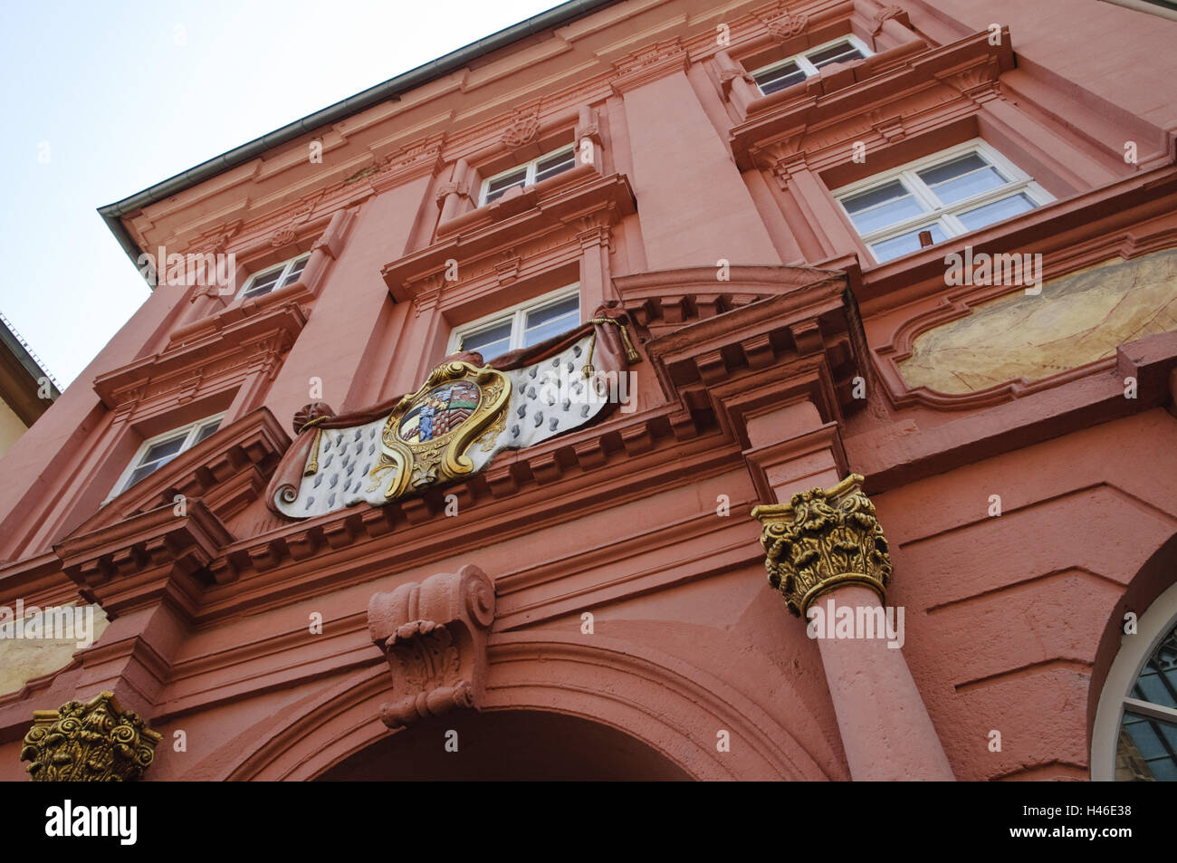 Heidelberg, High Street, ehemaligen Hof Apotheke, Baden-Wurttemberg, Deutschland, Stockfoto