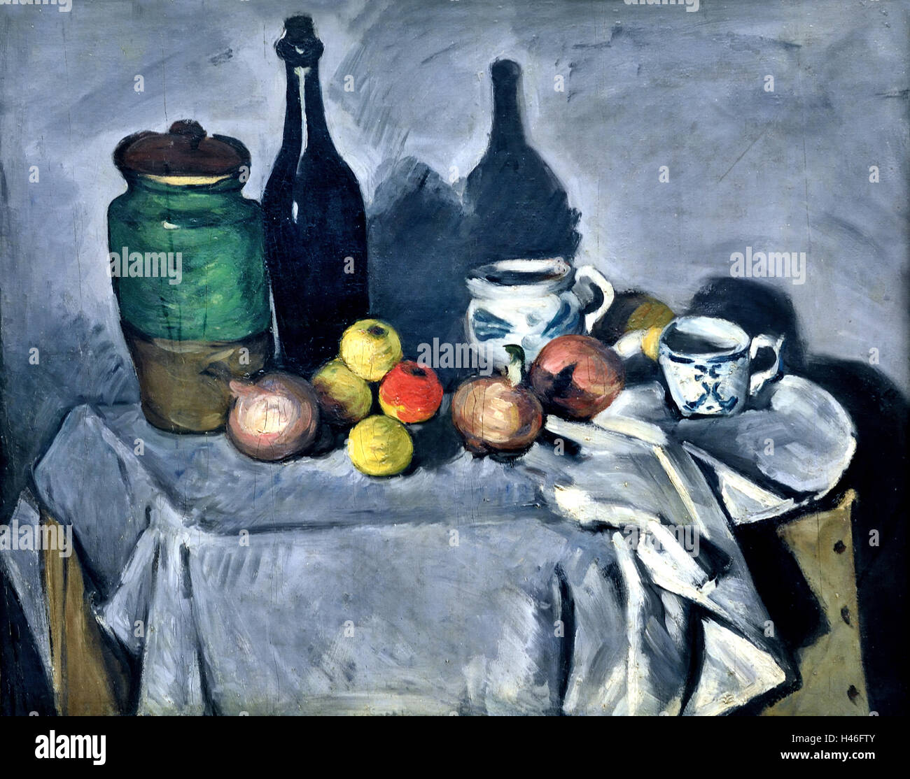 Stillleben Früchte und Geschirr 1869 Paul Cezanne 1839-1906 Frankreich Französisch Stockfoto