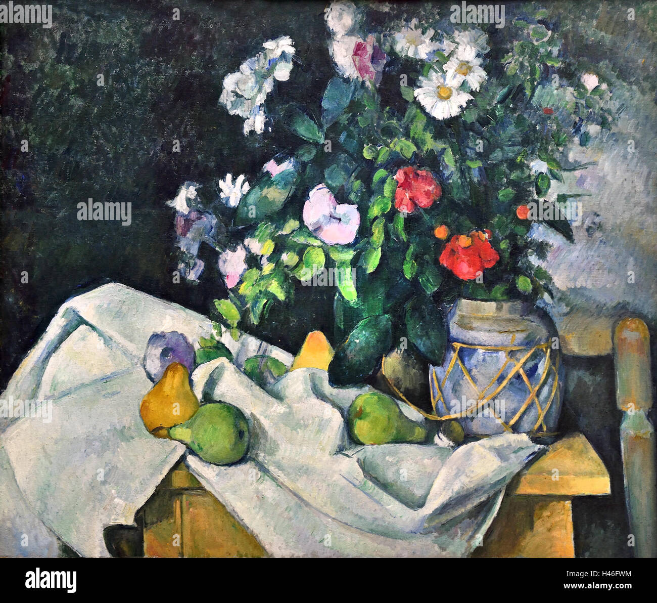 Stillleben mit Blumen und Obst 1888-1890 Paul Cezanne 1839-1906 Frankreich Französisch Stockfoto