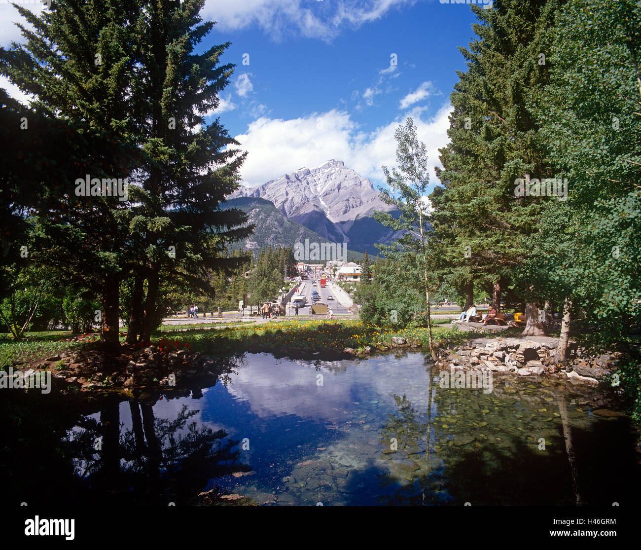 Rocky Mountains Banff, Alberta Stockfoto