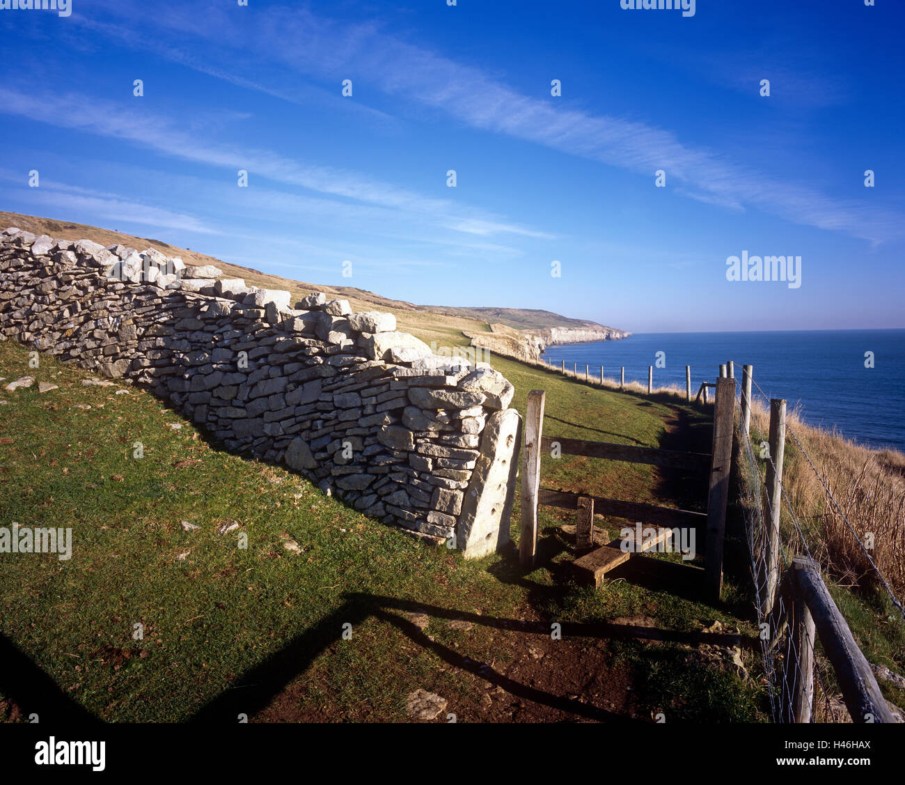 Isle of Perbeck Dorset South West Coastal Path Spaziergang UK Stockfoto