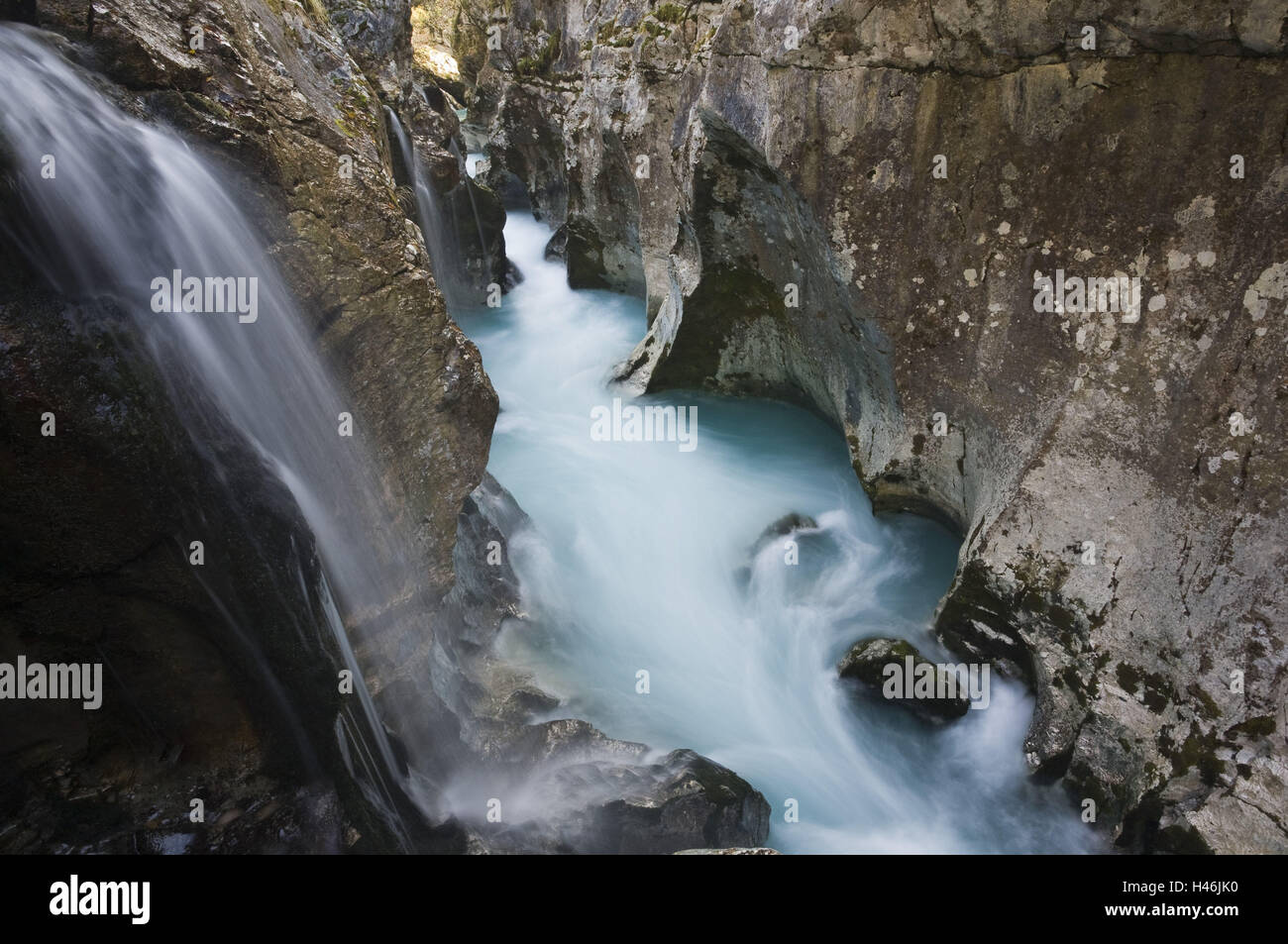 Slowenien, Triglav Nationalpark, Soca, Spodnja Trenta, Stockfoto