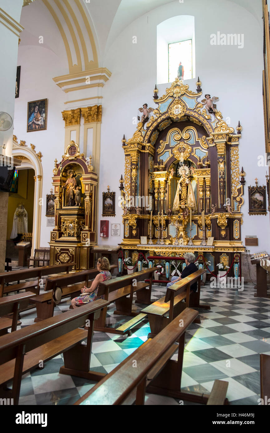 Kirche Nuestra Señora De La Encarnación. Marbella, Costa Del Sol, Provinz Malaga, Andalusien, Spanien Stockfoto