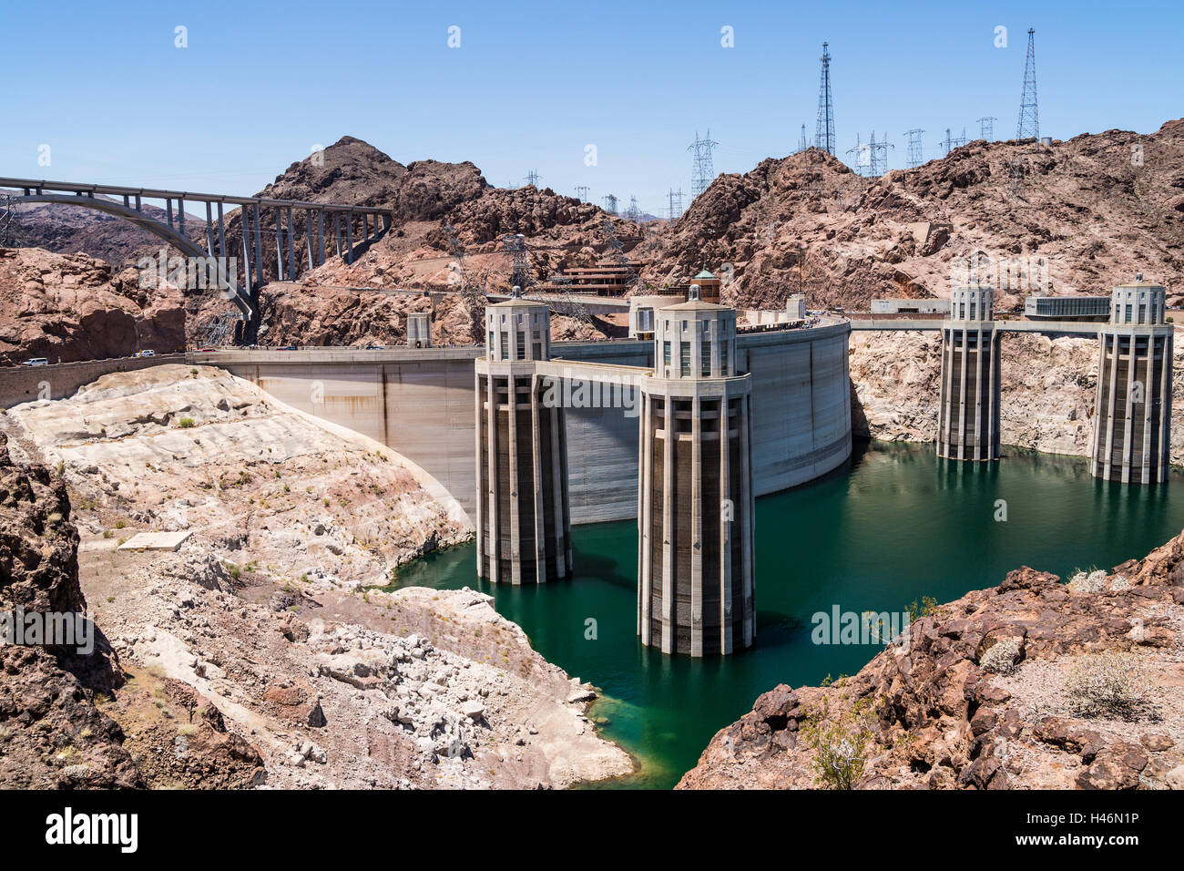 Hoover-Staudamm, Arizona, USA Stockfoto