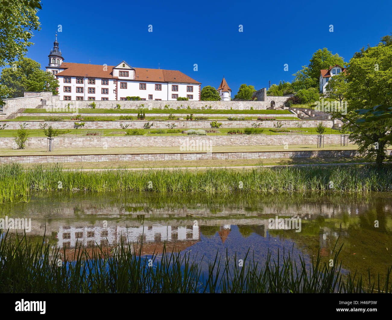 Schloss Wilhelmsburg in Schmalkalden, Thüringen, Deutschland Stockfoto