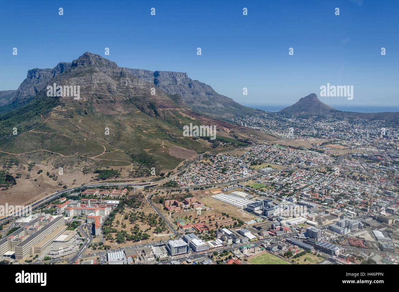 Luftaufnahme, Cape Town, Western Cape, Südafrika, Afrika Stockfoto