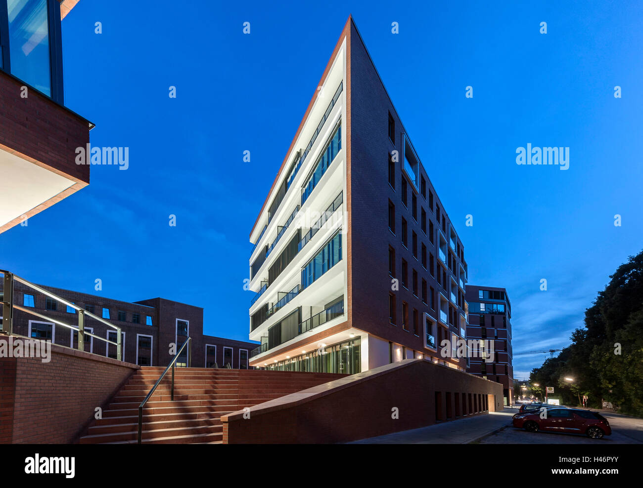 Moderne Architektur, Neumühlen, Hamburg, Deutschland Stockfoto