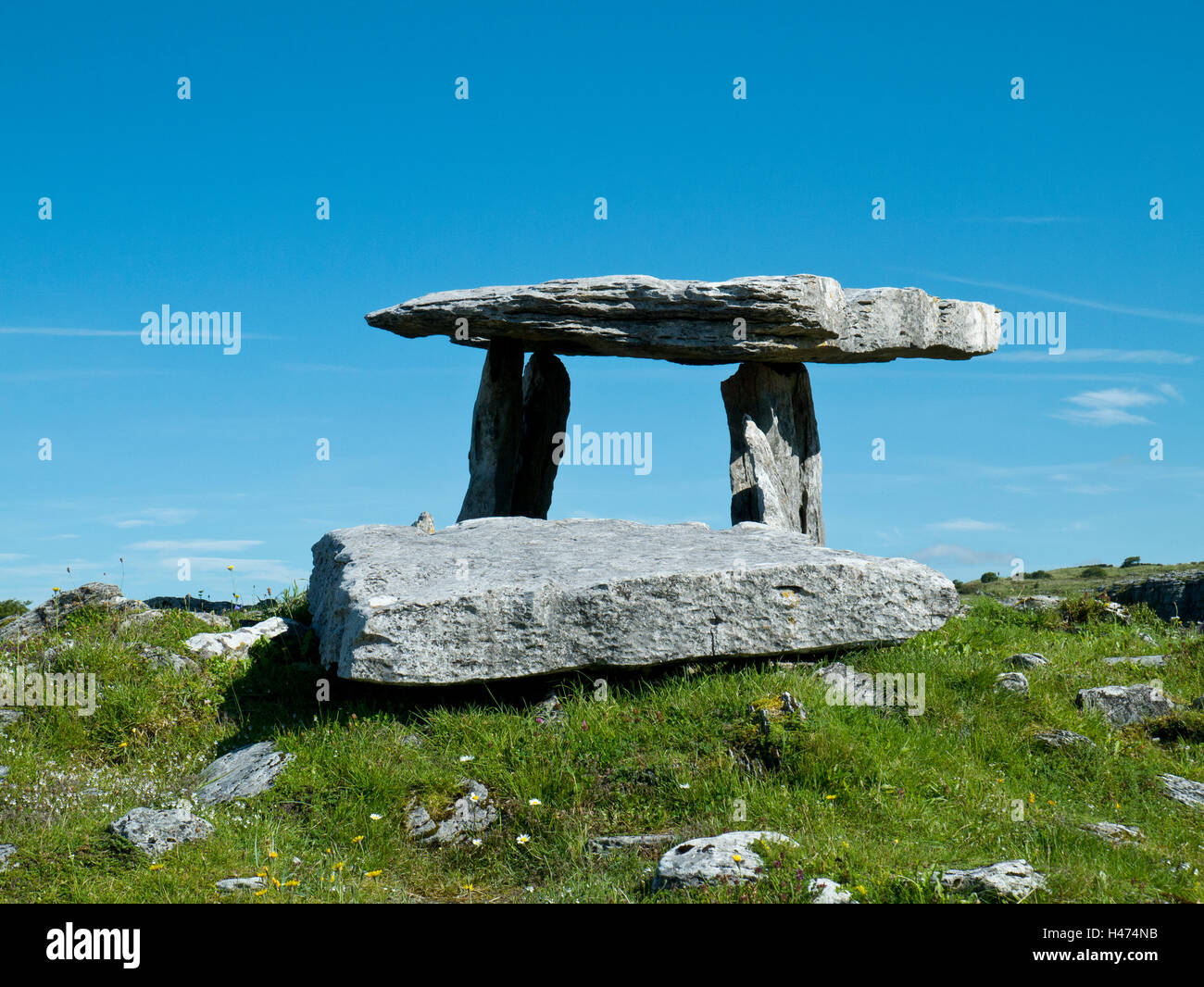 Poulnabrone Portal Dolmen, Irland Stockfoto