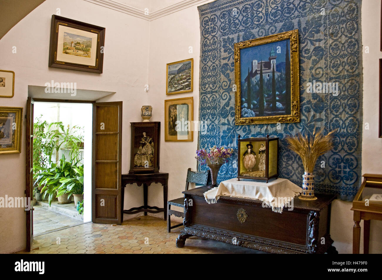 Spanien, Balearen, Mallorca, Valldemossa, Kartause, Zelle 2 Frederic Chopin und George Sand Stockfoto