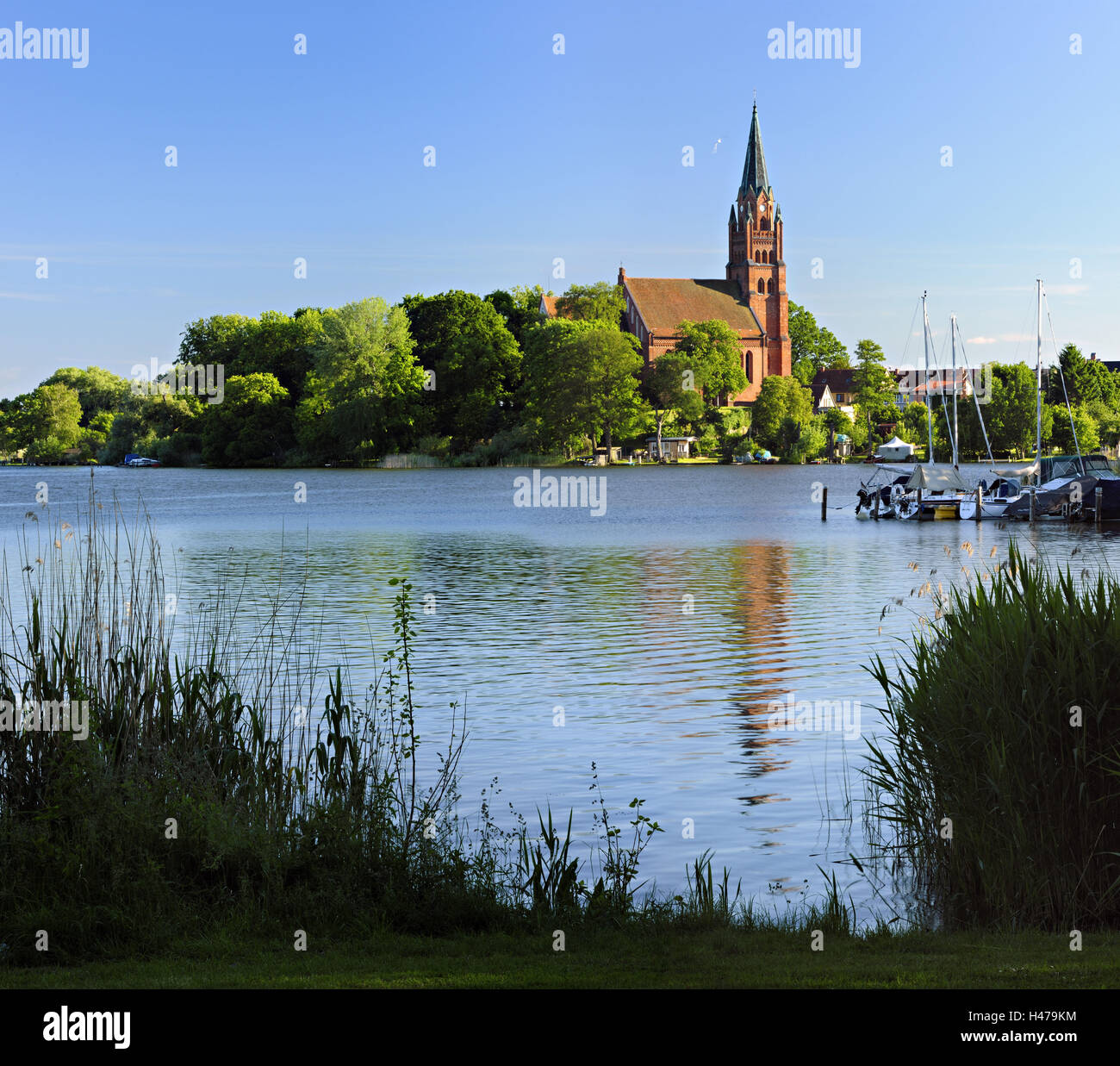 Deutschland, Mecklenburg Vorpommern, Röbel, Marien Kirche, Stockfoto