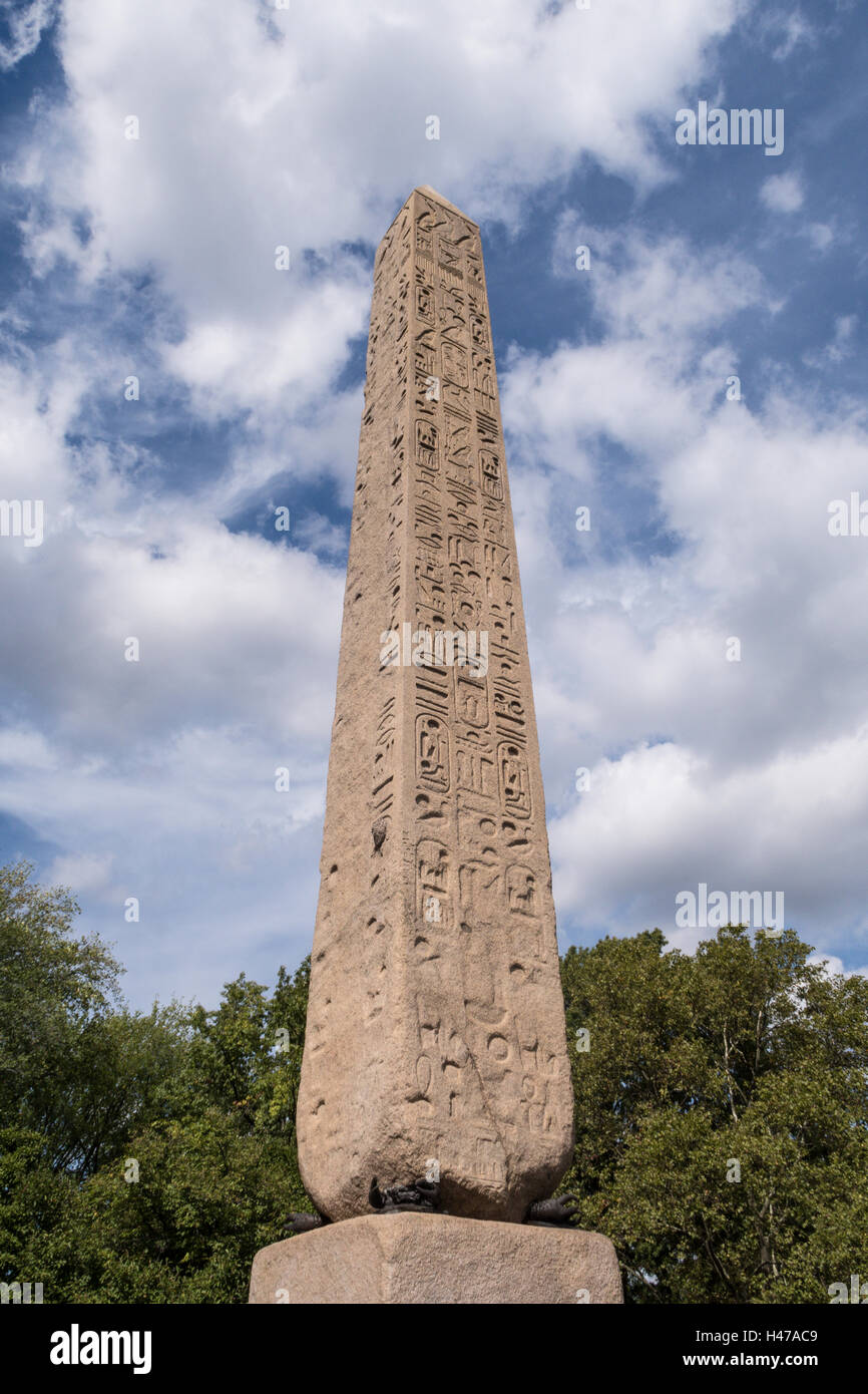 Kleopatras Nadel Obelisk im Central Park, New York Stockfoto