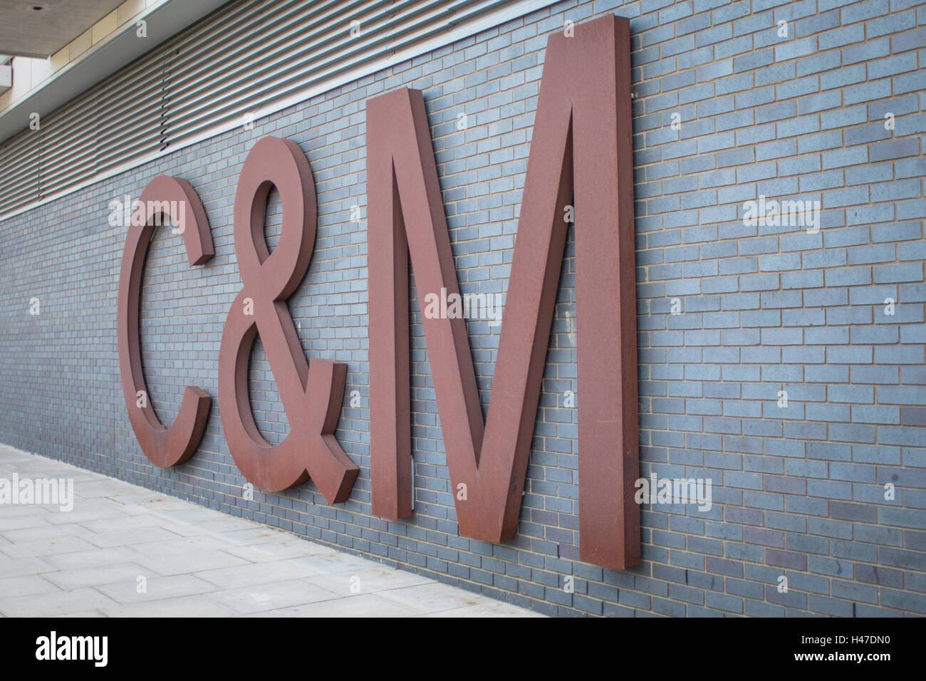 Buchstaben C & M Stockfoto