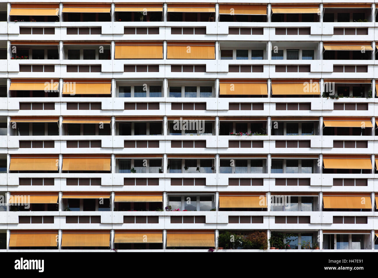 Cottbus, Wohnhaus, Neubau, Fassade, Detail, Stockfoto